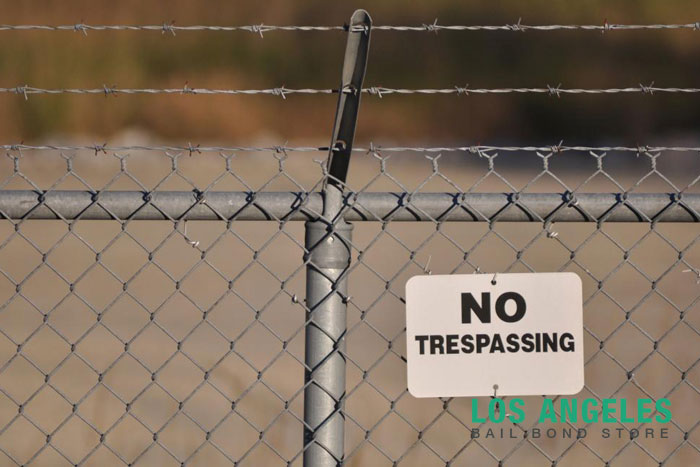 no trespassing los angeles bail bond store