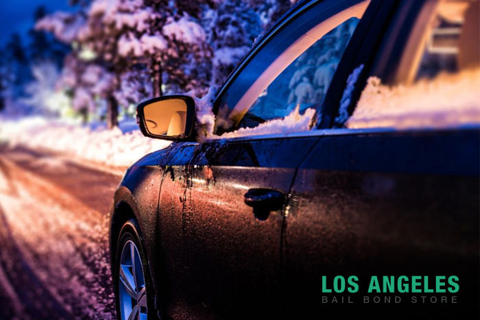 los angeles bail bond store winter weather driving tips